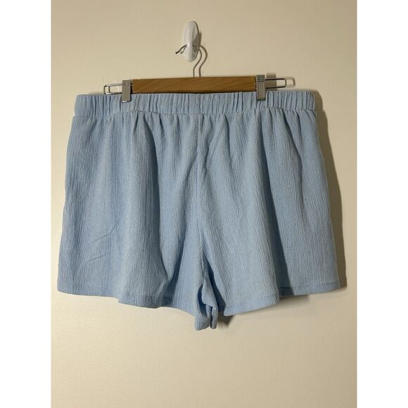 No Boundaries Textured Cami & Short Set 2 Piece Womens Size XL Freshwater Blue - Picture 10 of 14